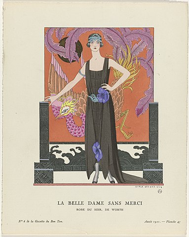 ジョルジュ・バルビエによるイラスト（1921年）　アムステルダム国立美術館蔵