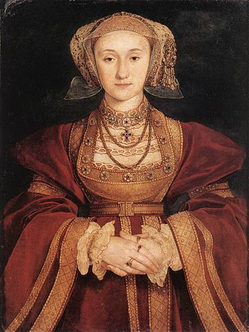 『アン・オブ・クレーヴズ（アンナ・フォン・クレーフェ）の肖像』　1539年頃　ハンス・ホルバイン（子）　ルーヴル美術館蔵