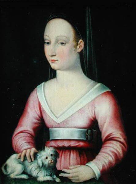 アニェス・ソレル　16世紀　画家不詳　フランス、アンジェ美術館蔵