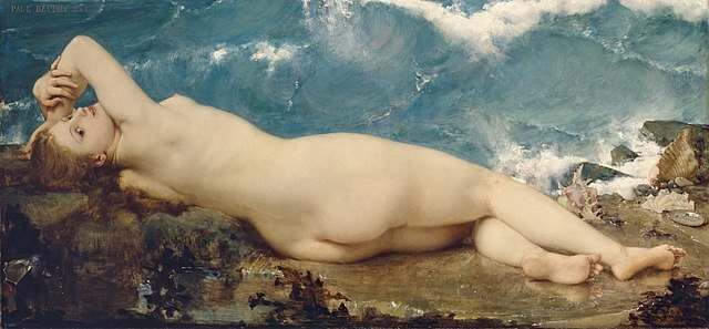 『真珠と波』　1862年　ポール・ボードリー　プラド美術館蔵