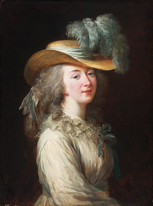 フランス国王ルイ15世寵姫 デュ・バリー夫人（1743年 - 1793年, Portrait of Madame Du Barry ）　1781年　エリザベート・ヴィジェ＝ルブラン　フィラデルフィア美術館蔵