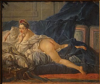 『オダリスク』（ Odalisque ）　1742年　フランソワ・ブーシェ　ルーヴル美術館蔵