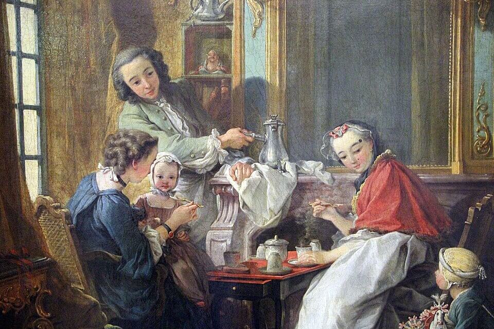 『昼食(朝食)』( Le Dejeuner ) 1739年 フランソワ・ブーシェ ルーヴル美術館蔵,François Boucher,Louvre