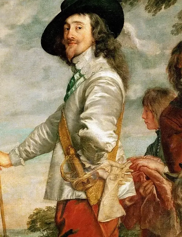 Portrait de Charles 1er, roi d'Angleterre (1600-1649), à la chasse, 1625 / 1650, Dyck, Antoon van, Pays-Bas du Sud, École de, INV 1236 ; MR 666, Hauteur : 2,66 m ; Hauteur avec accessoire : 3,245 m ; Largeur : 2,07 m ; Largeur avec accessoire : 2,64 m ; Epaisseur avec accessoire : 0,16 m, huile sur toile, Musée du Louvre, Département des Peintures, 『狩場のチャールズ1世』 1625 - 1650年頃 アンソニー・ヴァン・ダイク ルーヴル美術館蔵