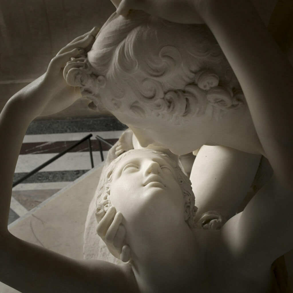 L'Amour et Psyché à demi couchée / Psyché ranimée par le baiser de l'Amour, 1787 / 1793, Canova, Antonio, MR 1777 ; N 15579, Département des Sculptures du Moyen Age, de la Renaissance et des temps modernes, marbre, métal,Hauteur : 1,55 m ; Largeur : 1,68 m ; Profondeur : 1,01 m, 『アモールとプシュケ(アモールのキスで目覚めるプシュケ)』 1787 - 1793年 アントニオ・カノーヴァ ルーヴル美術館蔵