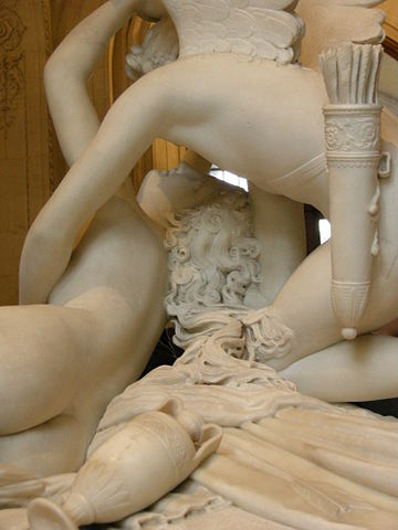 L'Amour et Psyché à demi couchée / Psyché ranimée par le baiser de l'Amour, 1787 / 1793, Canova, Antonio, MR 1777 ; N 15579, Département des Sculptures du Moyen Age, de la Renaissance et des temps modernes, marbre, métal,Hauteur : 1,55 m ; Largeur : 1,68 m ; Profondeur : 1,01 m, 『アモールとプシュケ(アモールのキスで目覚めるプシュケ)』 1787 - 1793年 アントニオ・カノーヴァ ルーヴル美術館蔵