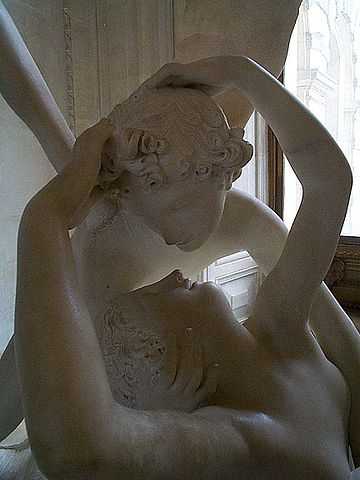 L'Amour et Psyché à demi couchée / Psyché ranimée par le baiser de l'Amour, 1787 / 1793, Canova, Antonio, MR 1777 ; N 15579, Département des Sculptures du Moyen Age, de la Renaissance et des temps modernes, marbre, métal,Hauteur : 1,55 m ; Largeur : 1,68 m ; Profondeur : 1,01 m, 『アモールとプシュケ(アモールのキスで目覚めるプシュケ)』 1787 - 1793年 アントニオ・カノーヴァ ルーヴル美術館蔵