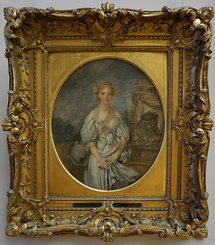 La Cruche cassée. Copie ou esquisse originale d'après le tableau original conservé au Louvre., 1700 / 1800, Greuze, Jean-Baptiste, RF 3801, Inscription : Au revers : R 1551; n° d'ordre dans la collection de la baronne Salomon de Rothschild., Hauteur : 0,43 m ; Hauteur avec accessoire : 0,709 m ; Largeur : 0,37 m ; Largeur avec accessoire : 0,634 m, huile sur toile, Musée du Louvre, Département des Peintures, 『壊れた甕』　1700 - 1800年　ジャン＝バティスト・グルーズ　ルーヴル美術館蔵