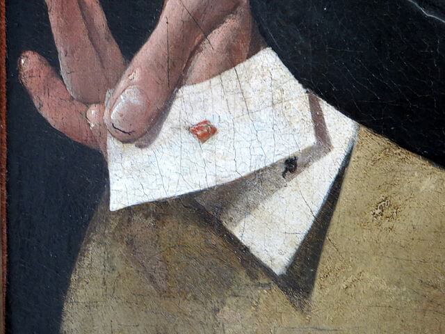 Le Tricheur à l’as de carreau, 1636 / 1640, La Tour, Georges de, RF 1972 8, Louvre, The Cheat with the Ace of Diamonds,『いかさま師』　1636 - 1640年　ジョルジュ・ド・ラ・トゥール　ルーヴル美術館蔵