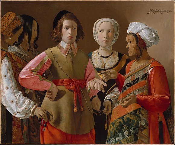 The Fortune-Teller, probably 1630s, Georges de La Tour (French, Vic-sur-Seille 1593–1652 Lunéville), Object Number: 60.30, The Metropolitan Museum of Art, 『女占い師』　おそらく1630年代　ジョルジュ・ド・ラ・トゥール　メトロポリタン美術館蔵