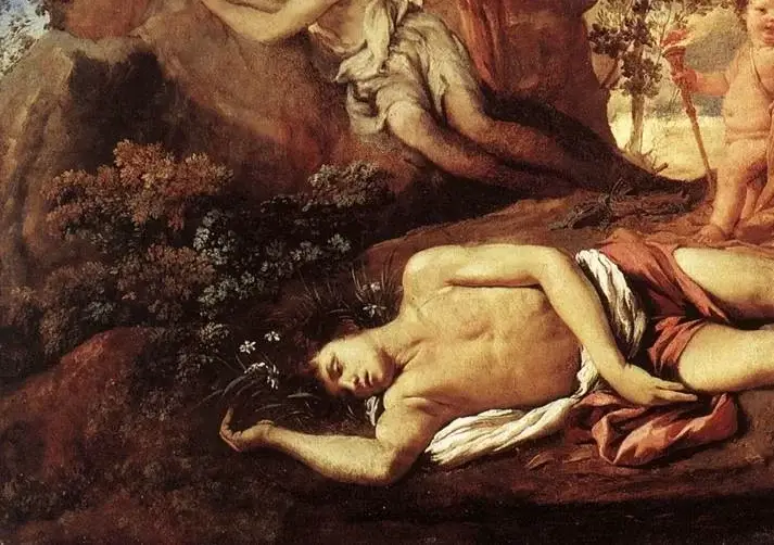 『エコーとナルキッソス』（ Echo et Narcisse ）　1629年頃　二コラ・プッサン