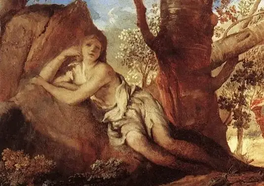 『エコーとナルキッソス』（ Echo et Narcisse ）　1629年頃　二コラ・プッサン