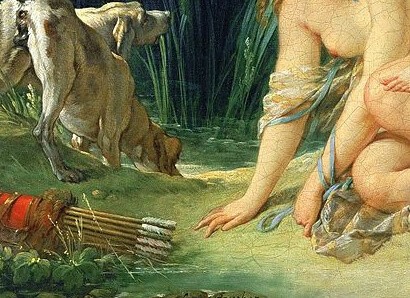 『ディアナの水浴』( Diane sortant du bain ) 1742年 フランソワ・ブーシェ ルーヴル美術館蔵, François Boucher,, Louvre