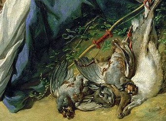 『ディアナの水浴』( Diane sortant du bain ) 57 cm×73 cm 1742年 フランソワ・ブーシェ ルーヴル美術館蔵