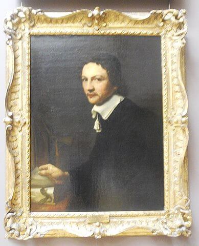 『本をめくる男の肖像』( Portrait d’homme feuilletant un livre ) 1654年 ウィレム・ドロスト ルーヴル美術館蔵