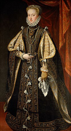 アナ・デ・アウストリア　1571年　アロンソ・サンチェス・コエリョ　美術史美術館蔵