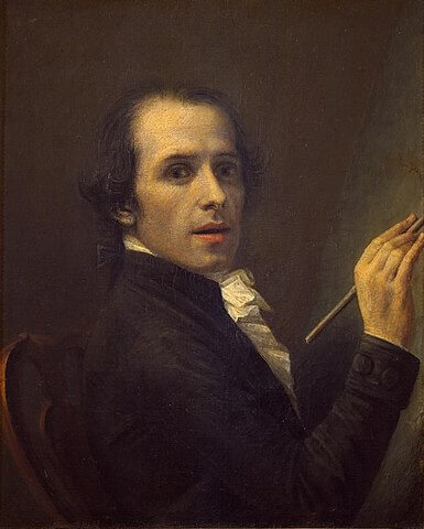 Canova Antonio, Autoritratto di Antonio Canova, Entry number 94628,1792 ca. - 1792 ca., olio su tela, cm 68 × 54.5, Palazzo degli Uffizi, Corridoio Vasariano, Firenze (Toscana, Italia), アントニオ・カノーヴァ自画像 1792年頃 ウフィツィ美術館蔵