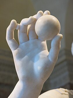 『アルルのヴィーナス像』( statue ; Vénus d'Arles ) 高さ220cm×幅102cm×奥行き65cm 紀元前350年頃 プラクシテレス原作 ルーヴル美術館蔵