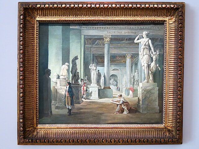 La Salle des Saisons au Louvre, en 1802-1803 1802年 - 1803年 ユベール・ロベール ルーヴル美術館蔵