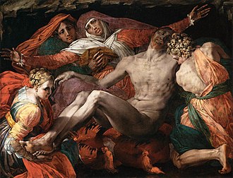 『ピエタ』　1530年 - 1540年　ロッソ・フィオレンティーノ　ルーヴル美術館蔵