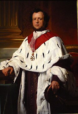 ナルシス=アシル・ド・サルヴァンディ( Le comte Narcisse-Achille de Salvandy ( 1795-1856))の肖像 1800年から1900年の間 ポール・ドラローシュ ルーヴル美術館蔵