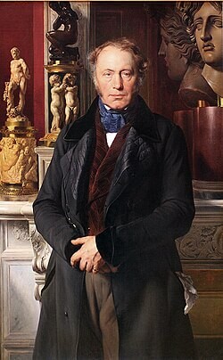 プルタレス=ゴルジェ伯爵の肖像( Portrait de James-Alexandre, comte de Pourtalès Gorgier (1776-1855) ) 1846年 ポール・ドラローシュ ルーヴル美術館蔵