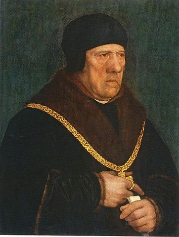 『ヘンリー・ワイアット卿の肖像』( Portrait de Sir Henry Wyatt (vers 1460/1470-1537), d'Allington Castle, conseiller du roi d'Angleterre ) 1528年 ハンス・ホルバイン(子) ルーヴル美術館蔵