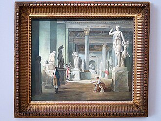 La Salle des Saisons au Louvre, en 1802-1803　1802年 - 1803年　ユベール・ロベール　ルーヴル美術館蔵