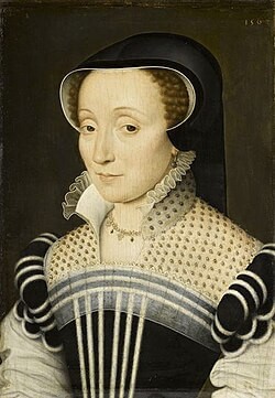 Claude de Beaune de Semblançay, dame de Chateaubrun （1530年頃 - 1571年）　1563年頃　フランソワ・クルーエ　ルーヴル美術館蔵