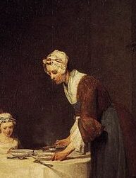 『食前の祈り』　1740年　ジャン・シメオン・シャルダン