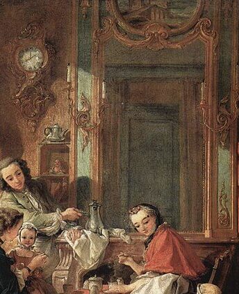 『昼食(朝食)』( Le Dejeuner ) 1739年 フランソワ・ブーシェ ルーヴル美術館蔵,François Boucher,Louvre
