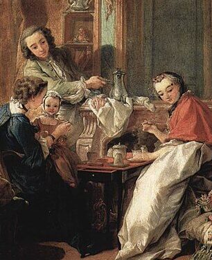 『昼食(朝食)』( Le Dejeuner ) 1739年 フランソワ・ブーシェ ルーヴル美術館蔵,François Boucher,Louvre
