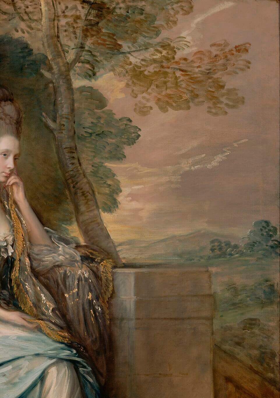 『チェスターフィールド伯爵夫人アンの肖像』　1777年－1778年　トマス・ゲインズバラ　ゲッティ・センター