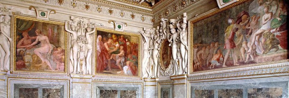 (1541-44) Décors du Primatice pour les appartements de la Duchesse d'Étampes à Fontainbleau, フォンテーヌブロー宮殿エタンプ公爵夫人の室内の装飾