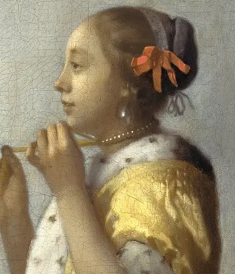 『真珠の首飾りの少女』　1662年－1665年頃　ヨハネス・フェルメール　ベルリン国立美術館蔵