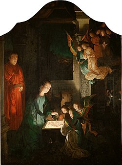 『キリスト降誕』( Geburt Christi ) 1510年 - 1520年頃 ミケル・シトウ 美術史美術館蔵