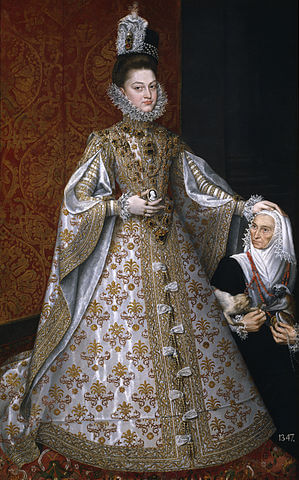 イサベル・クララ・エウヘニア・デ・アウストリア　1585年－1588年頃　アロンソ・サンチェス・コエリョ　プラド美術館蔵