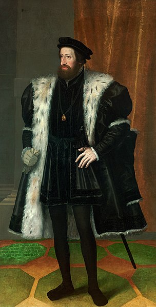 神聖ローマ皇帝フェルディナント1世（1503年3月10日－1564年7月25日）　16世紀中頃　Hans Bocksberger der Ältere　美術史美術館蔵
