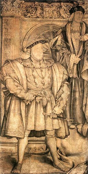ヘンリー8世　1537年　ハンス・ホルバイン（子）　ナショナル・ポートレート・ギャラリー蔵