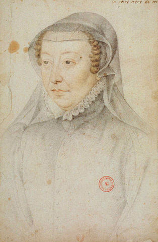 カトリーヌ・ド・メディシス　1560年頃　フランソワ・クルーエ