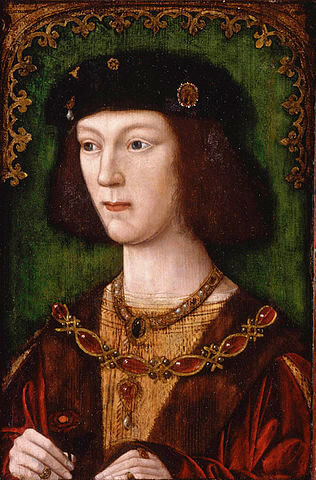 即位直後、18歳のヘンリー8世　1509年頃　デンバー美術館蔵