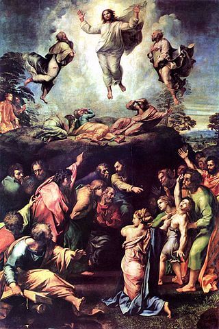 『キリストの変容』（ The Transfiguration ）　1516年ー1520年　ラファエロ　ヴァチカン美術館蔵