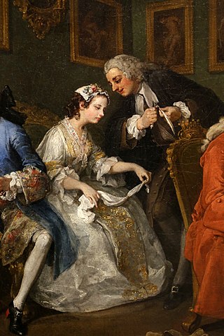 第一場『結婚の財産契約』The Marriage Settlement　1743－1745年頃