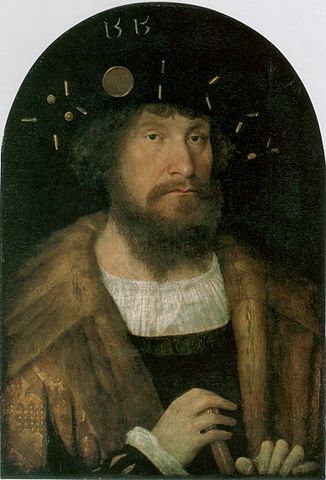 デンマーク王クリスチャン2世（1481年7月1日－1559年1月25日）　ミケル・シトウ画　1515年　コペンハーゲン国立美術館蔵
