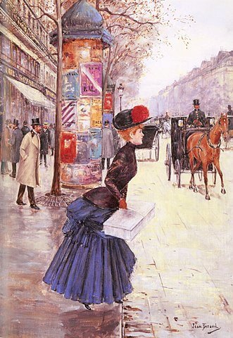 『コンコルド広場のパリジェンヌ』　1885年頃　カルナヴァレ美術館蔵