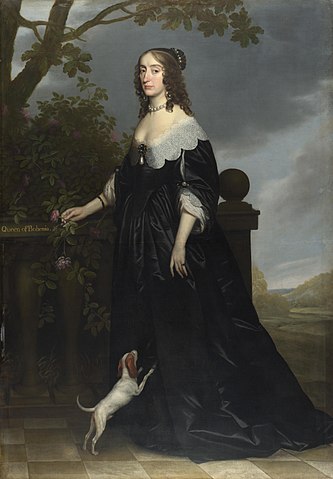 プファルツ選帝侯妃・ボヘミア王妃エリザベス・ステュアート　1642年　ヘラルト・ファン・ホントホルスト　ナショナル・ギャラリー蔵