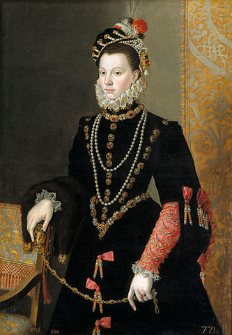 エリザベート・ド・ヴァロワ（イサベル・デ・バロイス）　1605年　フアン・パントーハ・デ・ラ・クルス　プラド美術館蔵