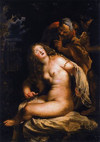 『スザンナと長老たち』　1607年　ルーベンス　ボルケーゼ美術館蔵