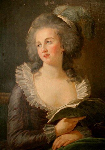 『ポリニャック夫人の肖像』　1787年　ヴィジェ＝ルブラン