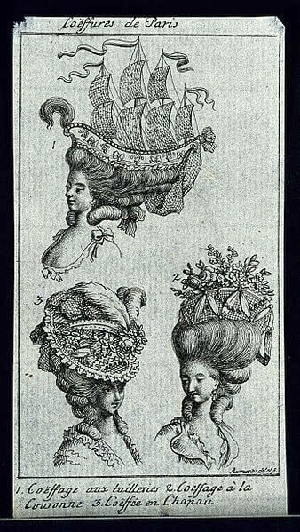 その他の例（The heads and shoulders of four women wearing elaborate wigs より）